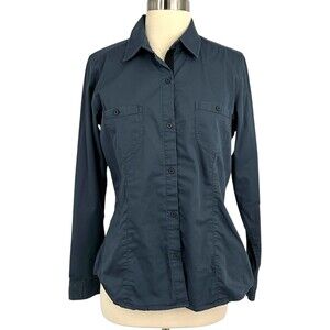 Alchemy Equipment Casual Button Down Shirt Navy Blue Outdoor Size Medium M
